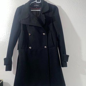 Express Wool Peacoat, warm, knee length, S